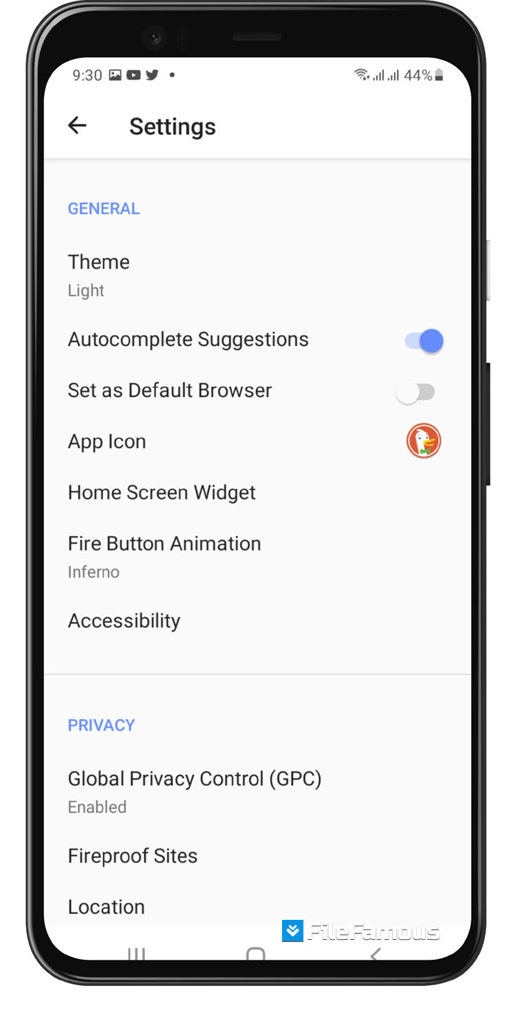 DuckDuckGo Privacy Browser APK Screenshot